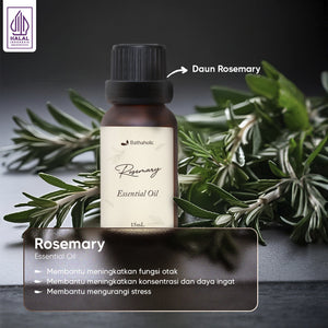 Bathaholic - Rosemary Pure Essential Oil / Minyak Aromatherapy Pengharum Ruangan