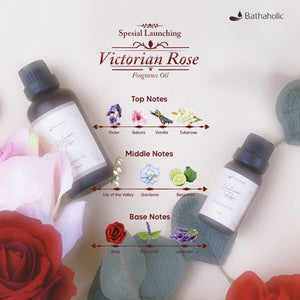 Bathaholic - Victorian Rose Fragrance Oil / Minyak Diffuser Oil Aromatherapy Pengharum Ruangan