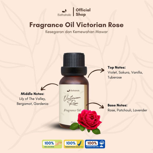 Bathaholic - Victorian Rose Fragrance Oil / Minyak Diffuser Oil Aromatherapy Pengharum Ruangan